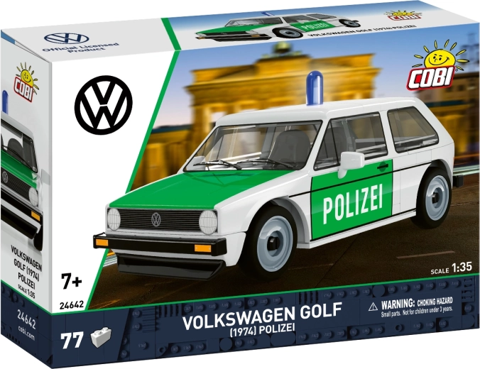 Cobi Volkswagen Golf I (1974) Polizei 1:35 - stavebnica