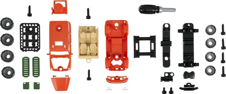 Stavanie a rozoberanie so skutočným skrutkovačom