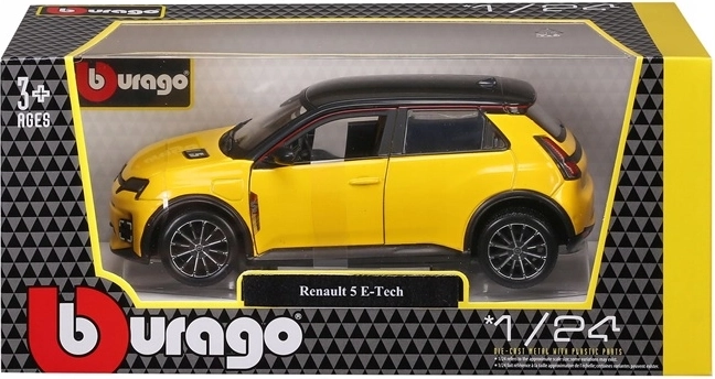Bburago Renault 5 E-Tech electric žltý 1:24