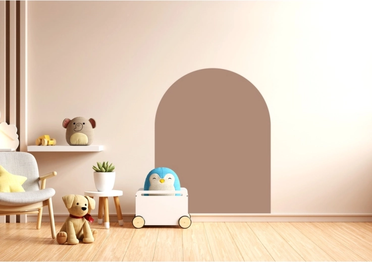 Cleverclixx magnetická nástenná fólia Mocha Cream 95 × 75 cm