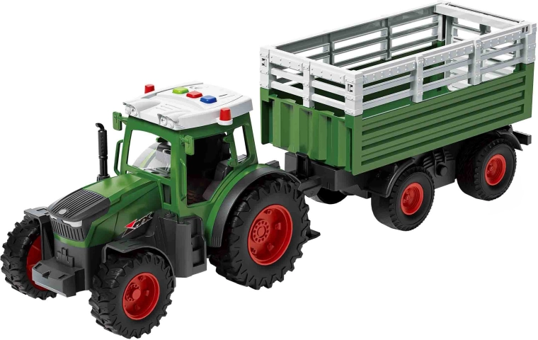 Traktor s prívesom so svetelnými a zvukovými efektmi 42 cm