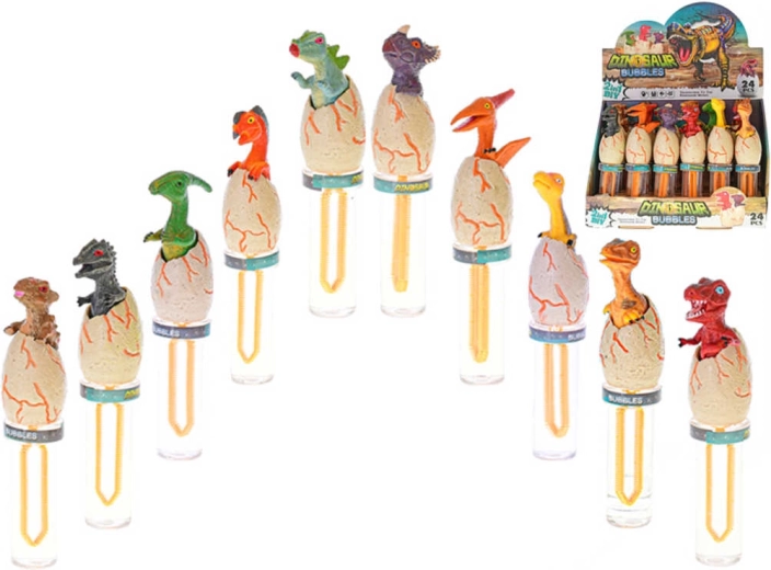 Bublifuková palička dinosaurus vo vajíčku 16,5 cm – 1 kus