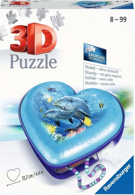 Ravensburger 3D puzzle Srdce Podmorský svet 54 dielikov