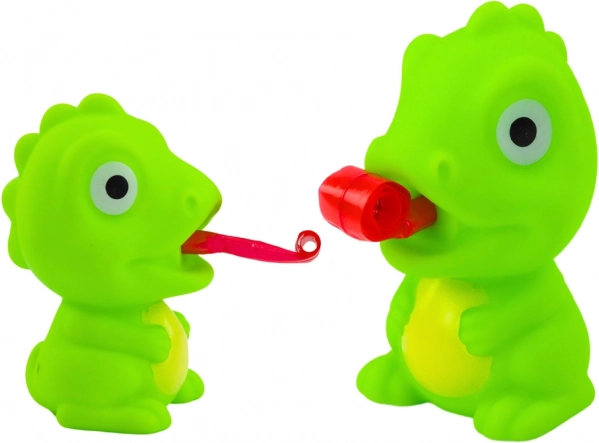 Gumový dinosaurus s vysúvacím jazykom, zelený, 8 cm