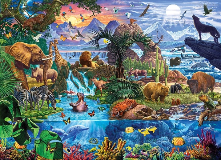 EUROGRAPHICS Puzzle Zvieratá sveta 5000 dielikov