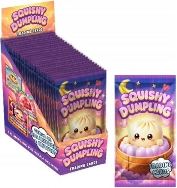 Squishy Dumlings laminované zberateľské karty v sáčku