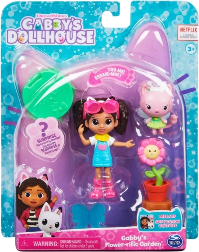 Gabby's Dollhouse malá záhradná súprava s figúrkou Gábiny