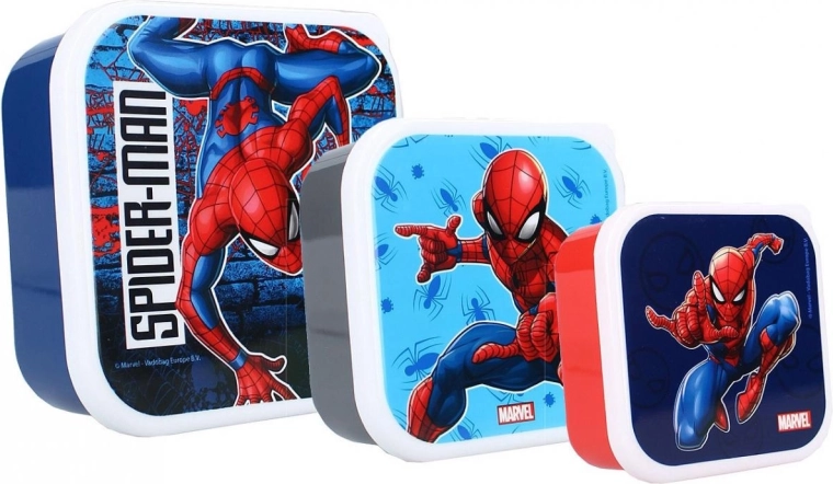 Sada desiatových boxov Spider-Man (3 ks)