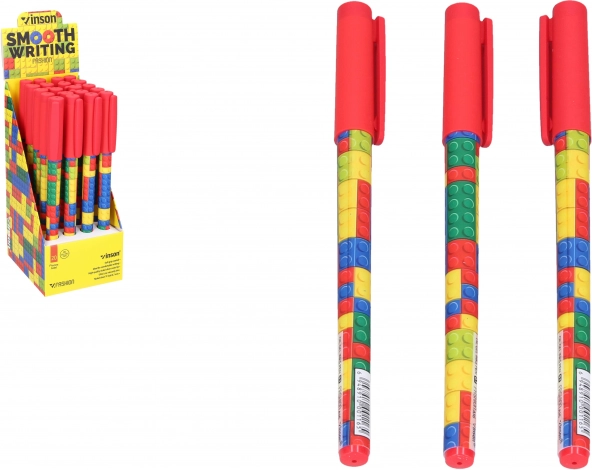 Pero s modrým atramentom 0,7 mm – kockovaný dizajn