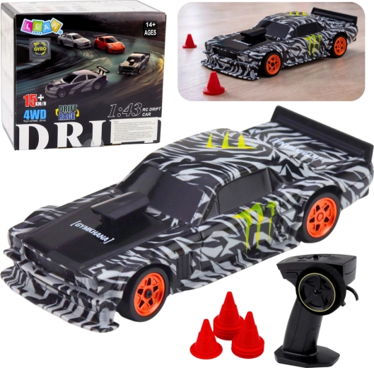RC driftovacie športové auto čierne 1:43