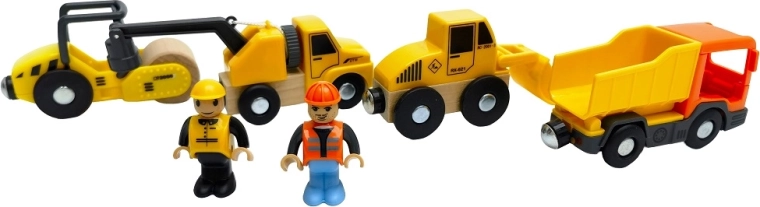 2Kids Toys sada stavebných strojov s figúrkami
