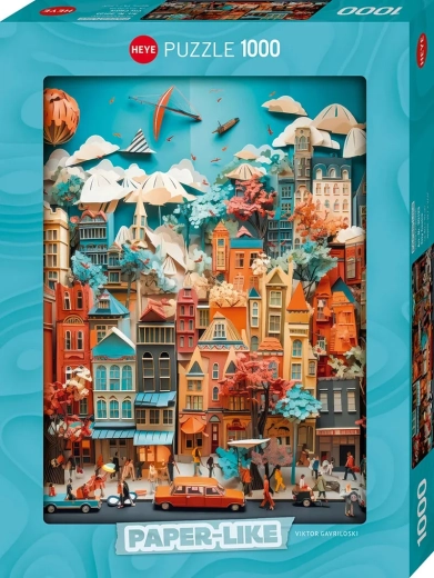 Puzzle Heye Paper-Like Centrum mesta, 1000 dielikov