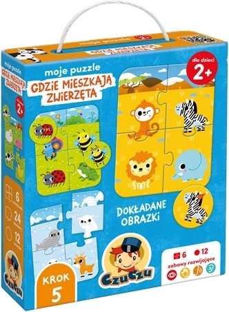 CzuCzu Moje puzzle Kde bývajú zvieratá