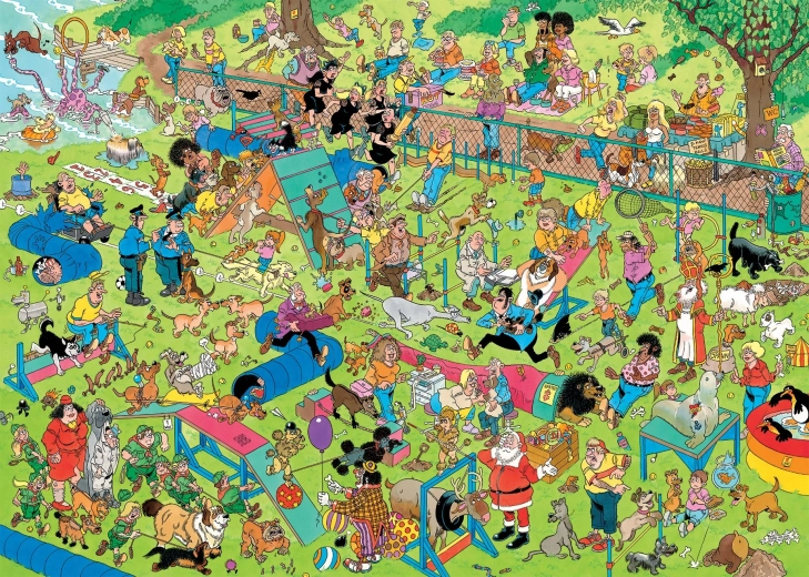 Puzzle Jan van Haasteren Psí park 1000 dielikov
