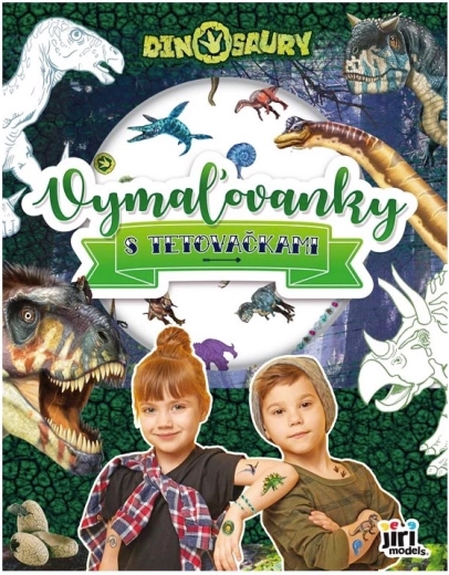 Omaľovánky dinosaury s detskými tetovačkami - 1 kus