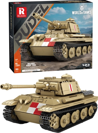 World of Tanks stavebnica tanku Pudel 969 dielikov