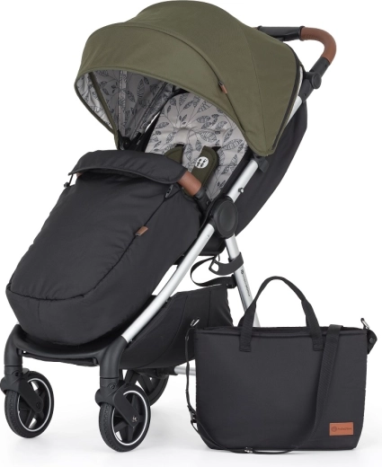 Petite&Mars športový kočík Royal3 silver mature olive