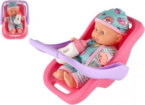 Bábätko 20 cm s nosičom a fľaštičkou