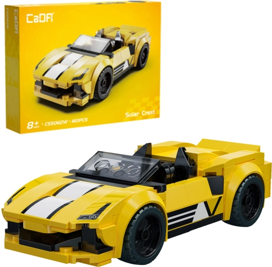 Stavebnica CaDA Solar Crest – pretekárske auto, 160 dielikov
