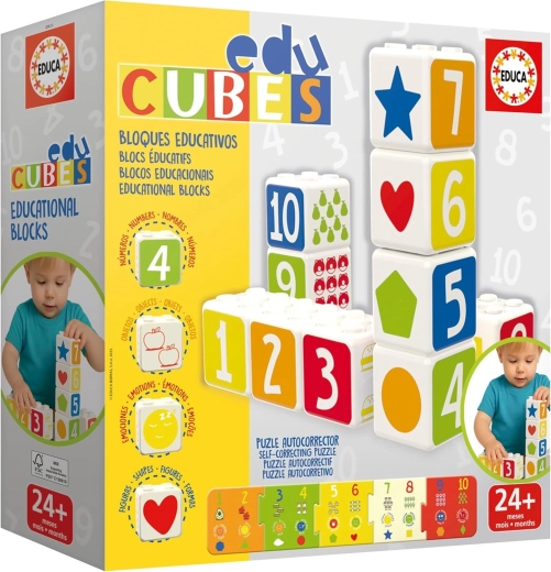 Educa EduCubes Baby skladacie vzdelávacie kocky