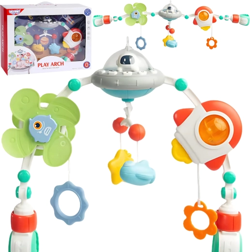 WOOPIE Baby interaktívna hrazdička na postieľku s uspávankami