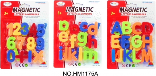 Magnetické písmenká a číslice