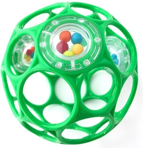 Oball hrkajúca loptička Rattle seafoam 10 cm