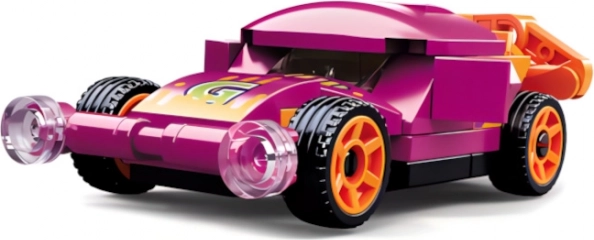 Sluban Power Bricks naťahovacie auto fialové