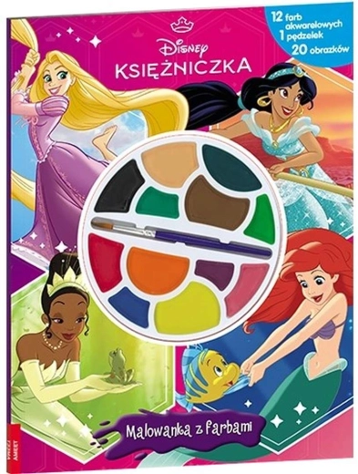 Disney Princezné – maľovanka s vodovými farbami