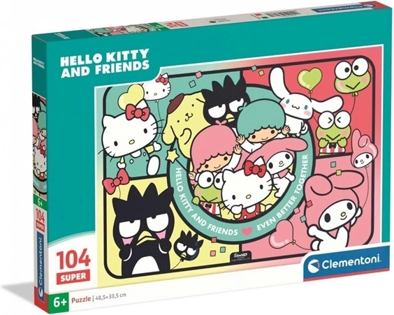 Clementoni SuperColor puzzle Hello Kitty a priatelia 104 dielikov
