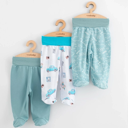 Dojčenské polodupačky New Baby Classic II, súprava pre chlapcov, 3 ks, veľ. 56 (0 – 3 mesiace)