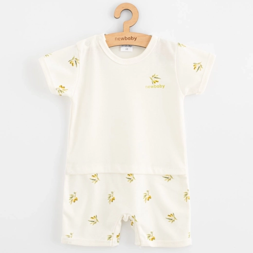 Letný dojčenský overal z organickej bavlny NEW BABY Olivy
