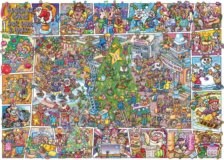 Puzzle GIBSONS Jokesaws: vianočné vtipy 1000 dielikov