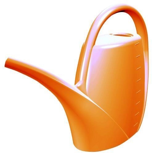 Plastová krhlička na polievanie 1,7 l oranžová