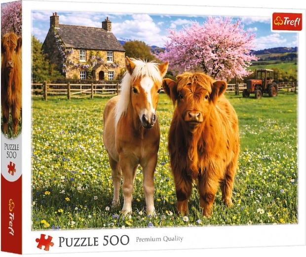 Puzzle Priatelia na farme 500 dielikov