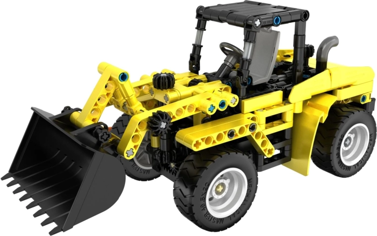 Funkčný nakladač s pohyblivou lyžicou