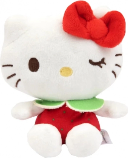 Hello Kitty Macedonia voňavá plyšová hračka 12 cm – jahoda