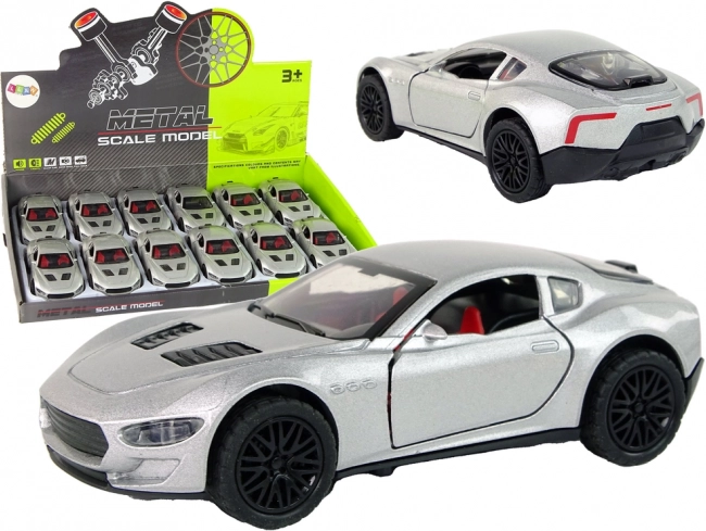 Resorák Vozidlo 1:36 Pohon Svetlá Zvuk Strieborné