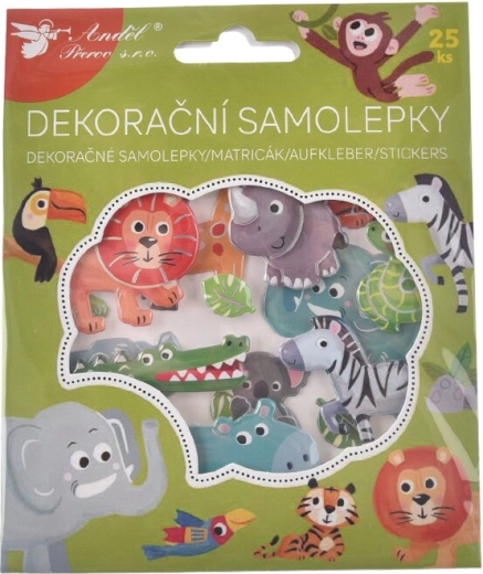 Samolepky ZOO – zvieratká (25 ks)