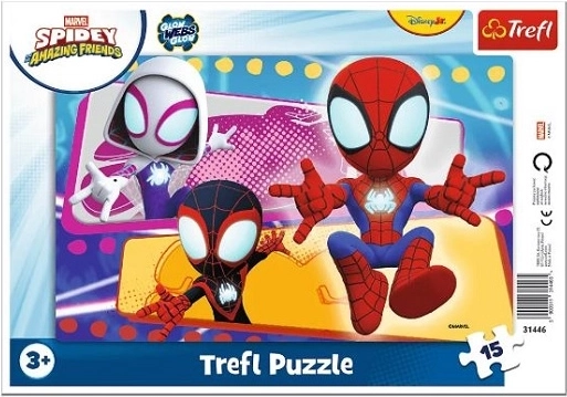 Rámové puzzle Spidey – pavúčia partia (15 dielikov)