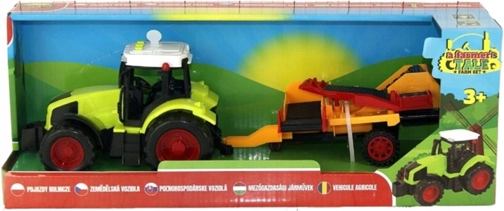 Traktor so zvukovými efektmi v krabičke