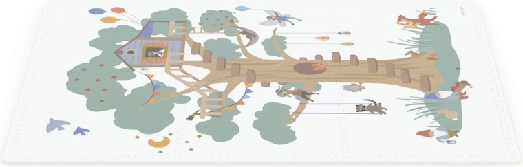Veľká plocha s motívom Treehouse a jednoduchá údržba