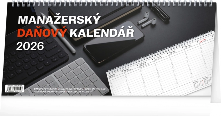 Stolový kalendár Manažérsky daňový 2026