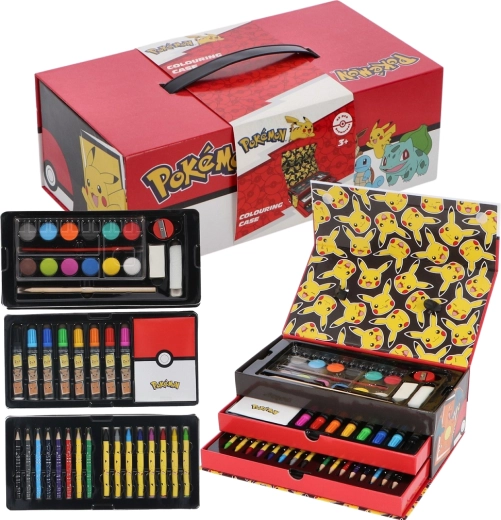 Kresliaci kufrík Pokémon – výtvarná sada v kufríku