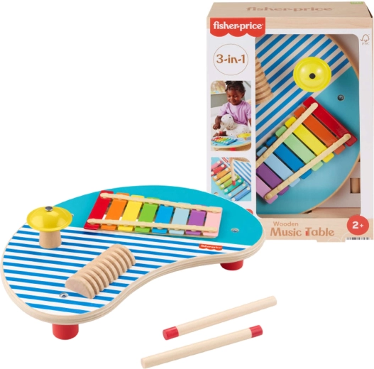 Drevený hudobný stolík Fisher-Price