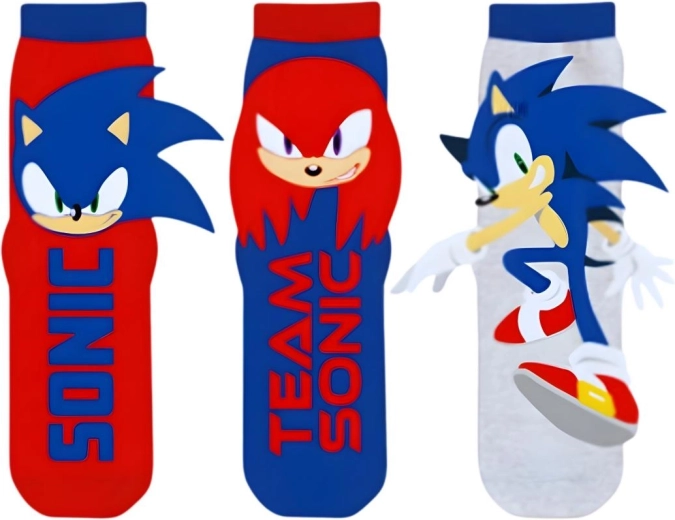 Chlapčenské členkové ponožky Sonic - 3 ks