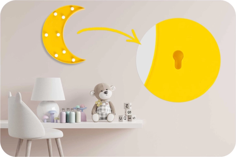 Jednoduché zavesenie na stenu