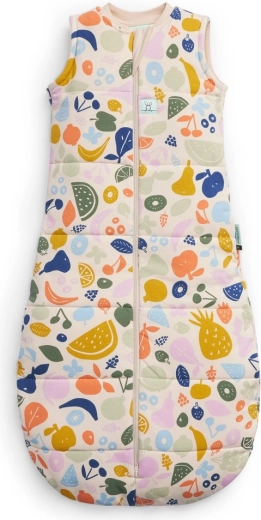 ErgoPouch spací vak z organickej bavlny Jersey Fruit salad 2,5 tog (3–12 mesiacov)