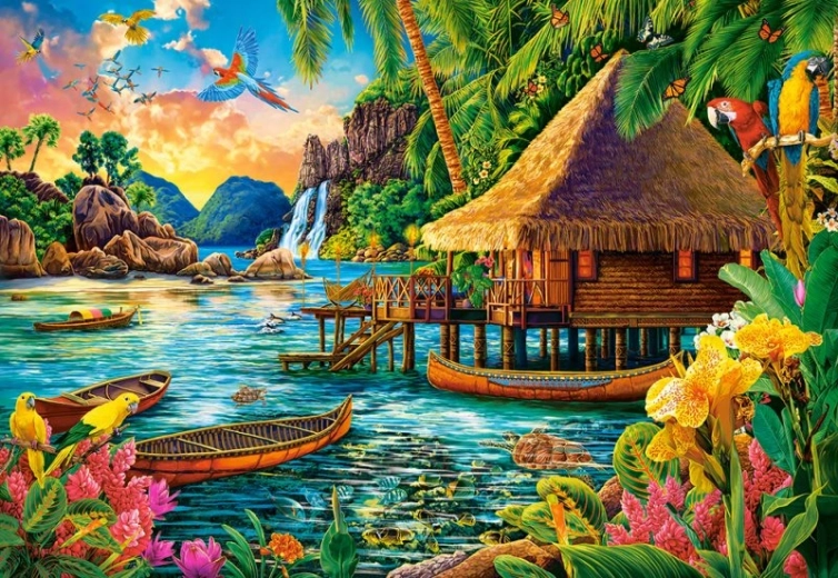 Puzzle 1000 dielikov Tropický ostrov