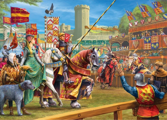 Puzzle Rytiersky Turnaj vo Warwicku 1000 Dielov